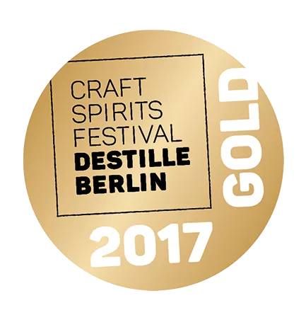 Auszeichnung des Müritz Gins von Craft Spirits Festival Destille Berlin 2017 Gold