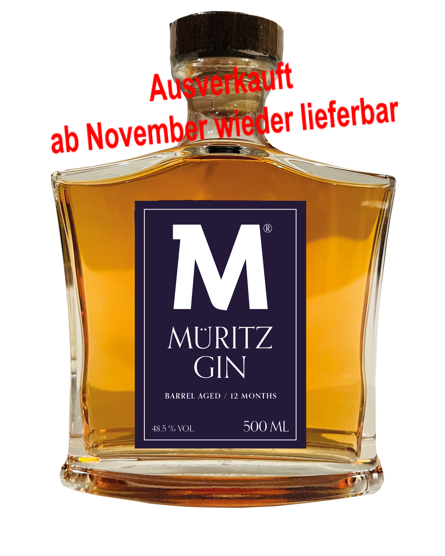 ausverkauft - Müritz Gin, fassgereift, 500 ml